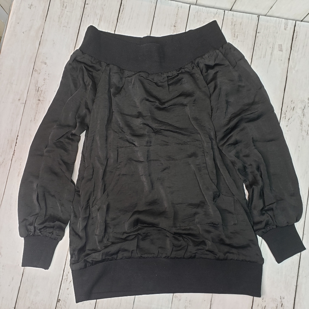 New! Forever 21 Black Off Shoulders Long Sleeve